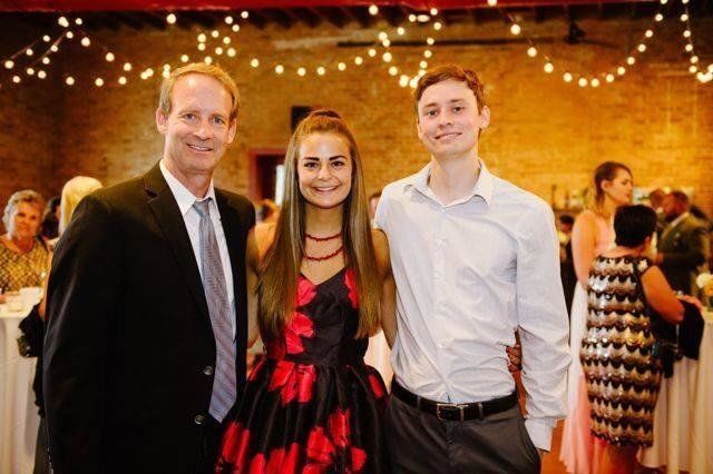 Bill Conner, far left, with daughter Abbey and son Austin.