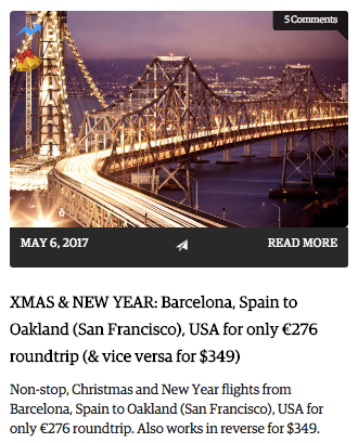 <p>276 roundtrip?!?!</p>