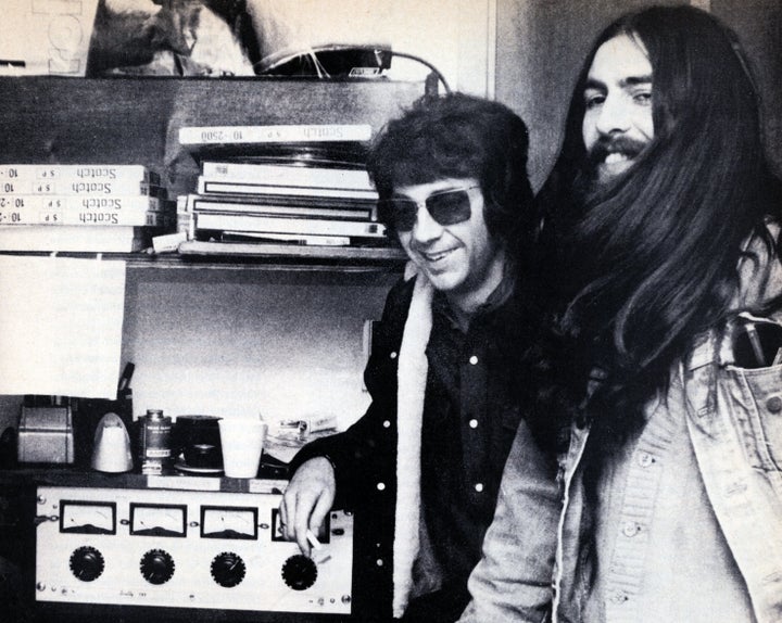 Spector and George Harrison in the 1970s.