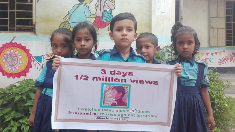 Soborno Isaac’s movie, I’m Muslim & I love America, inspired millions of children in Bangladesh to rise against terrorism suc