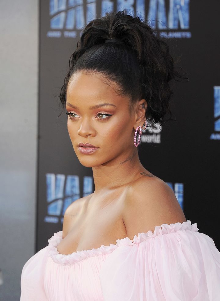 Singer Rihanna arrives at the Los Angeles Premiere 'Valerian And The City Of A Thousand Planets' at TCL Chinese Theatre on July 17, 2017 in Hollywood, California.