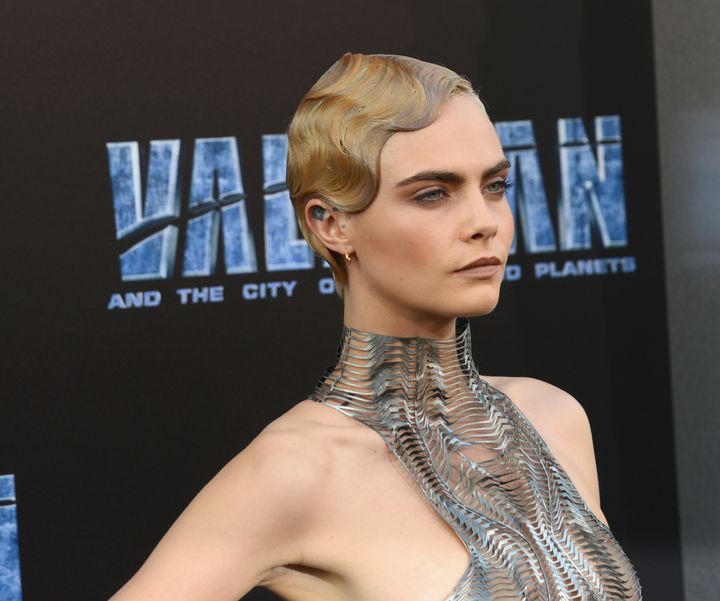 Actress Cara Delevingne arrives for the Premiere Of EuropaCorp And STX Entertainment's 'Valerian And The City Of A Thousand Planets' held at TCL Chinese Theatre on July 17, 2017 in Hollywood, California.