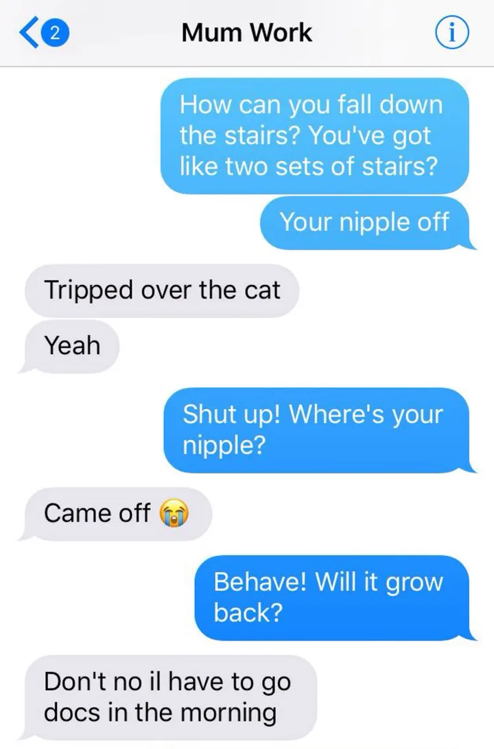 Mum hilariously 'frees the nipple' as she tries to join the 'soggy