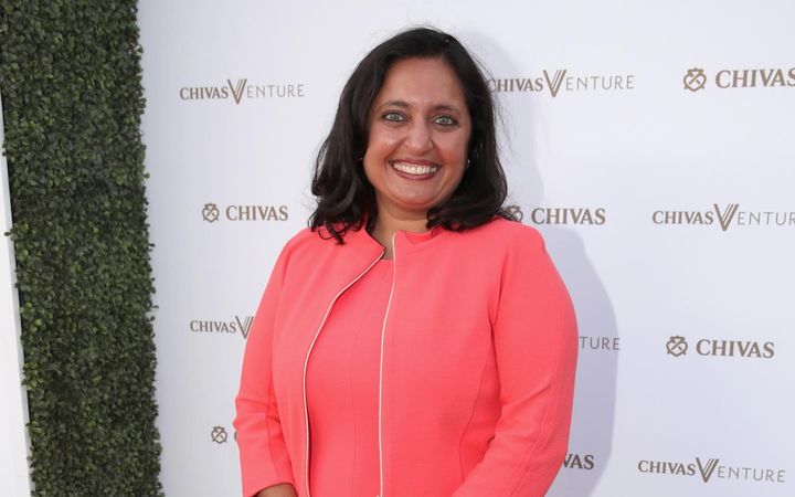 Sonal Shah at the 2017 Chivas Venture competition in Los Angeles.