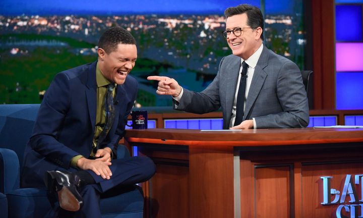 Trevor Noah on "The Late Show with Stephen Colbert" in June.