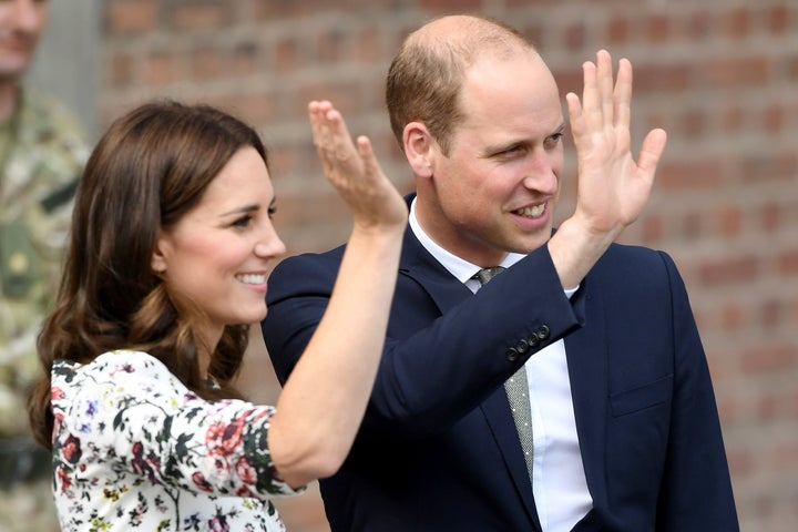 The royal wave in action. 