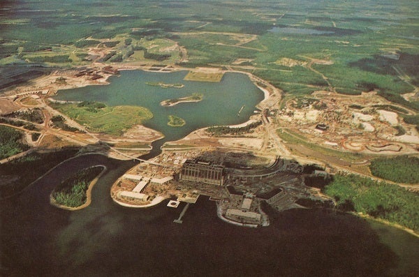 <p>The Walt Disney World Resort under construction </p>