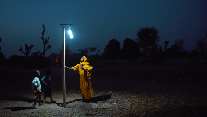 A solar-powered street lamp from Liter of Light