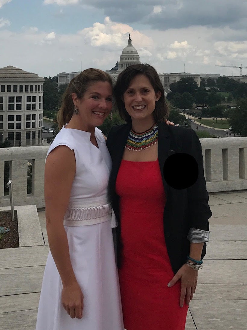 Sophie Gregoire Trudeau and Daniela Ligiero