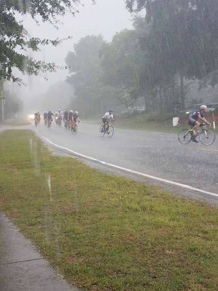 <p>Soggy finish to the 2017 SC Ride to Remember</p>