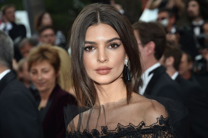 Emily Ratajkowski attends the 'Loveless (Nelyubov)' premiere during the 70th annual Cannes Film Festival at Palais des Festivals on May 18 2017 in Cannes, France.
