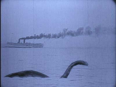  A scene from 1925's The Lost World