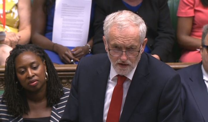 Jeremy Corbyn in PMQs.