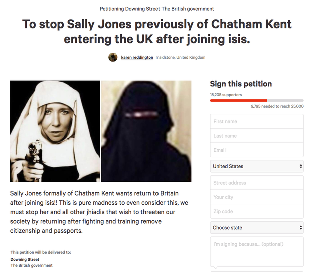 Sally Jones: Petition To Ban British ISIS Bride From UK Reaches 15,000 ...