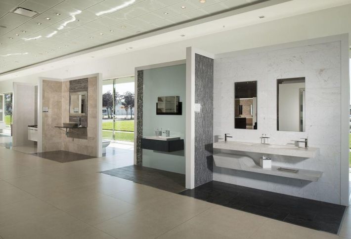 <em>Interior showroom of Porcelanosa in San Jose</em>