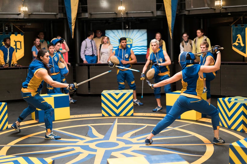 Wholesome sporting swordplay.