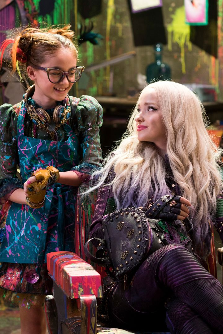 Anna Cathcart, left, with Dove Cameron. Hard to take your eyes off Anna.