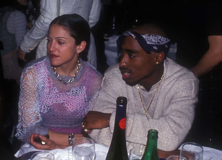 Madonna and Tupac Shakur in 1994. 