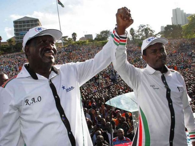 Image result for Raila and Kalonzo