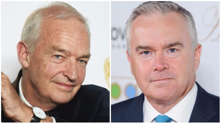 Jon Snow's (right) reported pay dwarfs that of Huw Edwards 