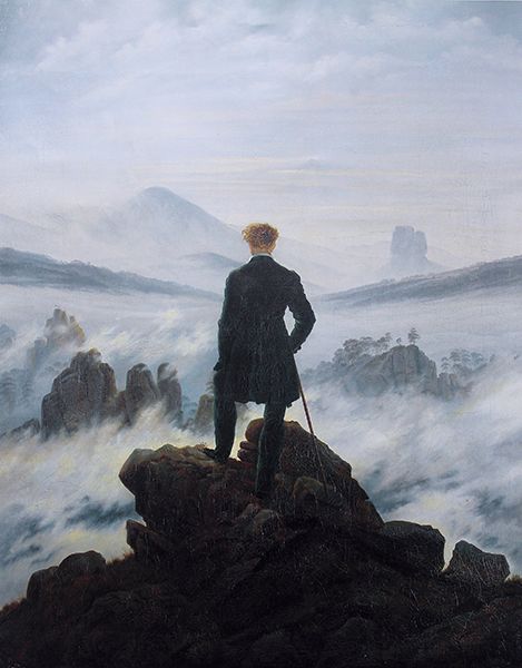 Caspar David Friedrich’s Wanderer above the Sea of Fog, 1817