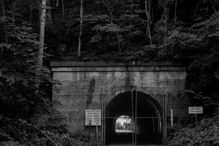 A tunnel dating back to 1913 acts as one of the entrances to the Radford Army Ammunition Plant.