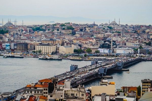 Overlooking the city from Galata Tower 