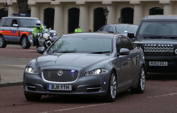 The Jaguar car of the British prime minister Theresa May would cost thousands to run privately 