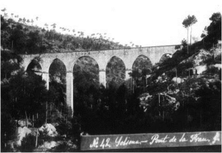 Pont de la Frau, Solsona County in Central Catalonia, in northwestern Spain, in the mid-1900s.