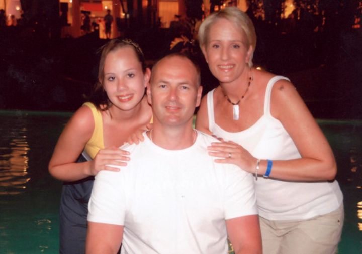 Paul Fyfe pictured with his family before his death in 2011