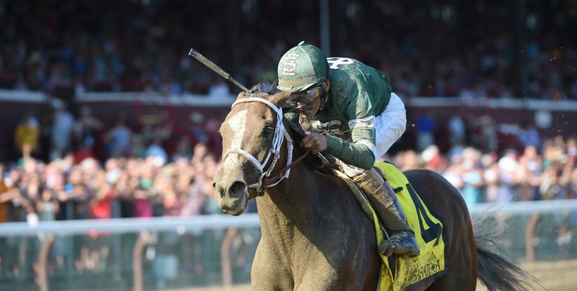 <strong>Sweet Loretta winning the 2016 Schuylerville Stakes.</strong>