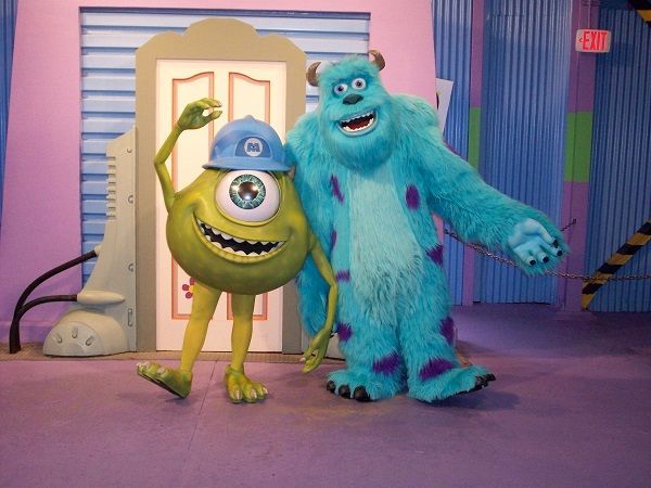 Pixar’s Mike and Hopkins at James P. “Sulley” Sullivan