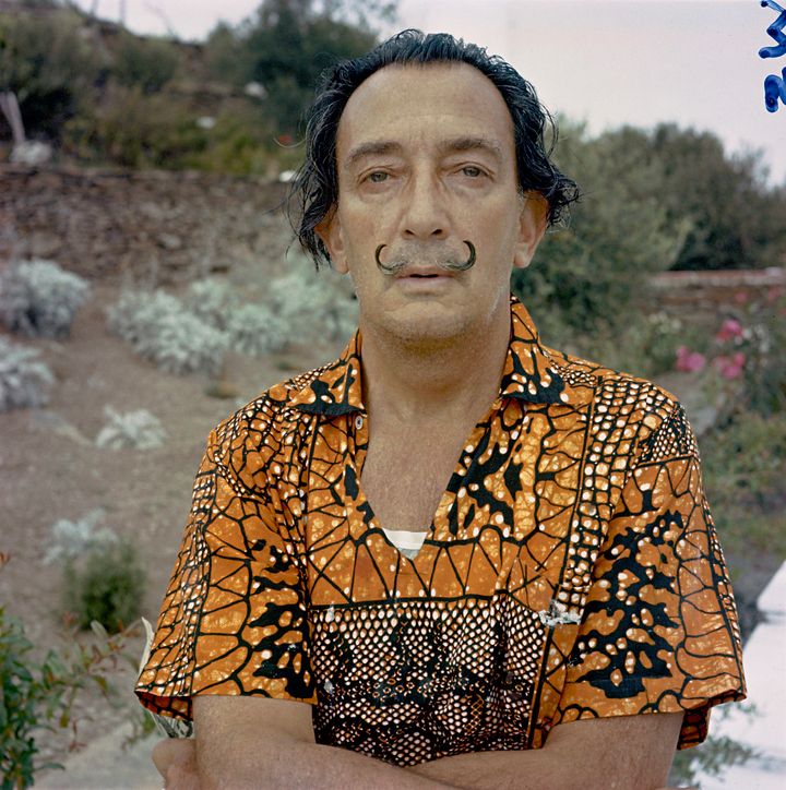 Salvador Dali pictured at his home in Figueres, Spain 