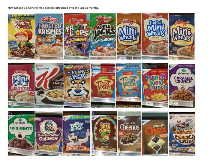 Some of the new kids’ cereals introduced for 2017