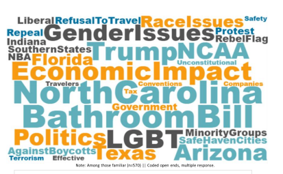 <p>The word association for “boycotts” from participants in the Weaponization of Travel study</p>