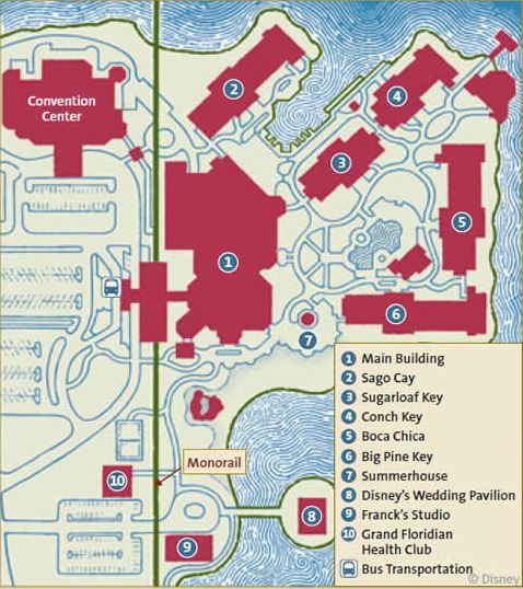 Grand Floridian Map