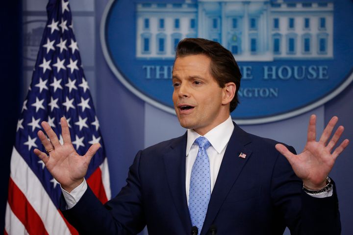 Anthony Scaramucci took questions Friday from the press corps after being named White House Communications Director. 