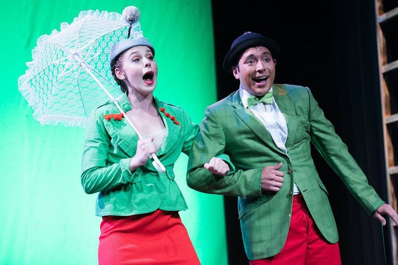 Jenny Angell and Jesse Cortez as the Mayor of Whoville and his wife in a scene from <strong><em>Seussical The Musical</em></s