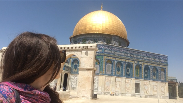 The dome of the rock, an iconic sight in old city Jerusalem and the location of the latest violent clashes.