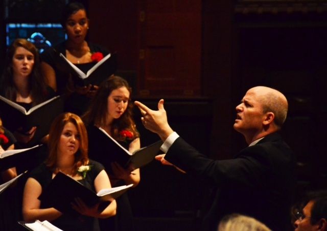 Conductor Robert Isaacs, Sage Chapel, Cornell University