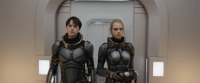 Cara Delevigne and Dane DeHaan in Valerian