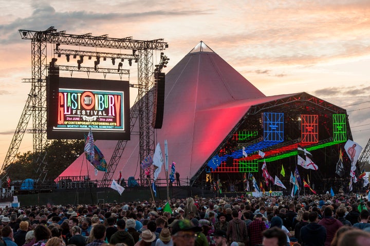 Glastonbury's famous Pyramid stage