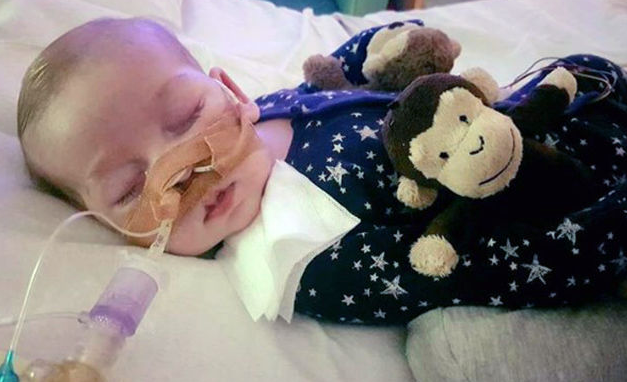 Charlie Gard suffers from a rare genetic condition and has brain damage