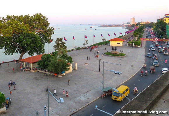 Waterfront, Phnom Penh, Cambodia