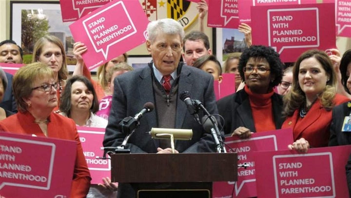 <p>Maryland House Speaker Michael Busch speaks at a news conference in Annapolis in support of legislation to protect funding for <a href="https://www.huffpost.com/news/topic/planned-parenthood">Planned Parenthood</a>. Democratic lawmakers in Maryland and other states enacted a record number of laws in 2017 to protect women’s access to affordable birth control and other reproductive health services.</p>