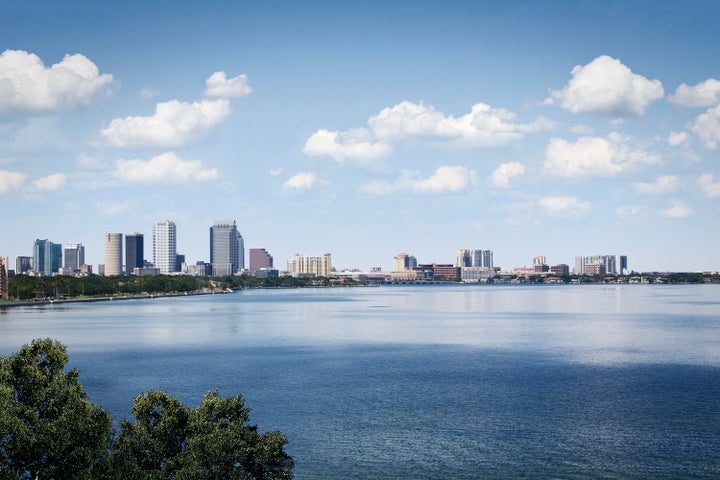 Tampa’s skyline before the project breaks ground. 