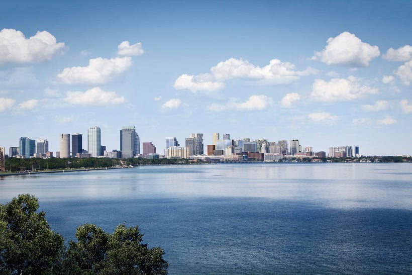 The proposed changes to Tampa’s skyline after the project is complete.
