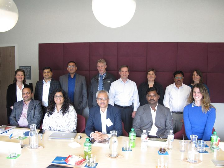 Oregon Public Utility Commission and India delegation representatives during a day-long brainstorming session May 11, 2017 [image: Oregon Public Utility Commission] 