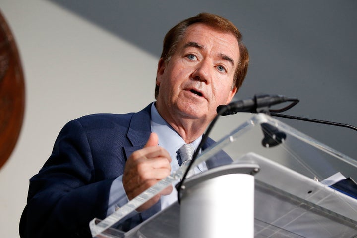 Rep. Ed Royce (R-Calif.) speaks at "Making AIDS History: A Roadmap for Ending the Epidemic" at the Hart Senate Building in Washington, D.C. on June 14. Mai Khanh Tran, a pediatrician and two-time breast cancer survivor, has announced that she will challenge the 12-term congressman for his House seat because she disagrees with his efforts to repeal Obamacare.