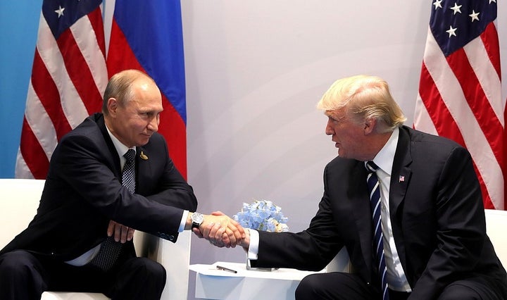 <p>Trump-Putin meeting at G-20 in Hamburg</p>